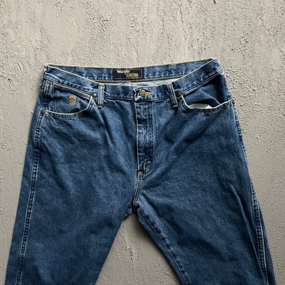Vintage George Strait Collection Jeans Men 34x31 Blue 2000s Wrangler